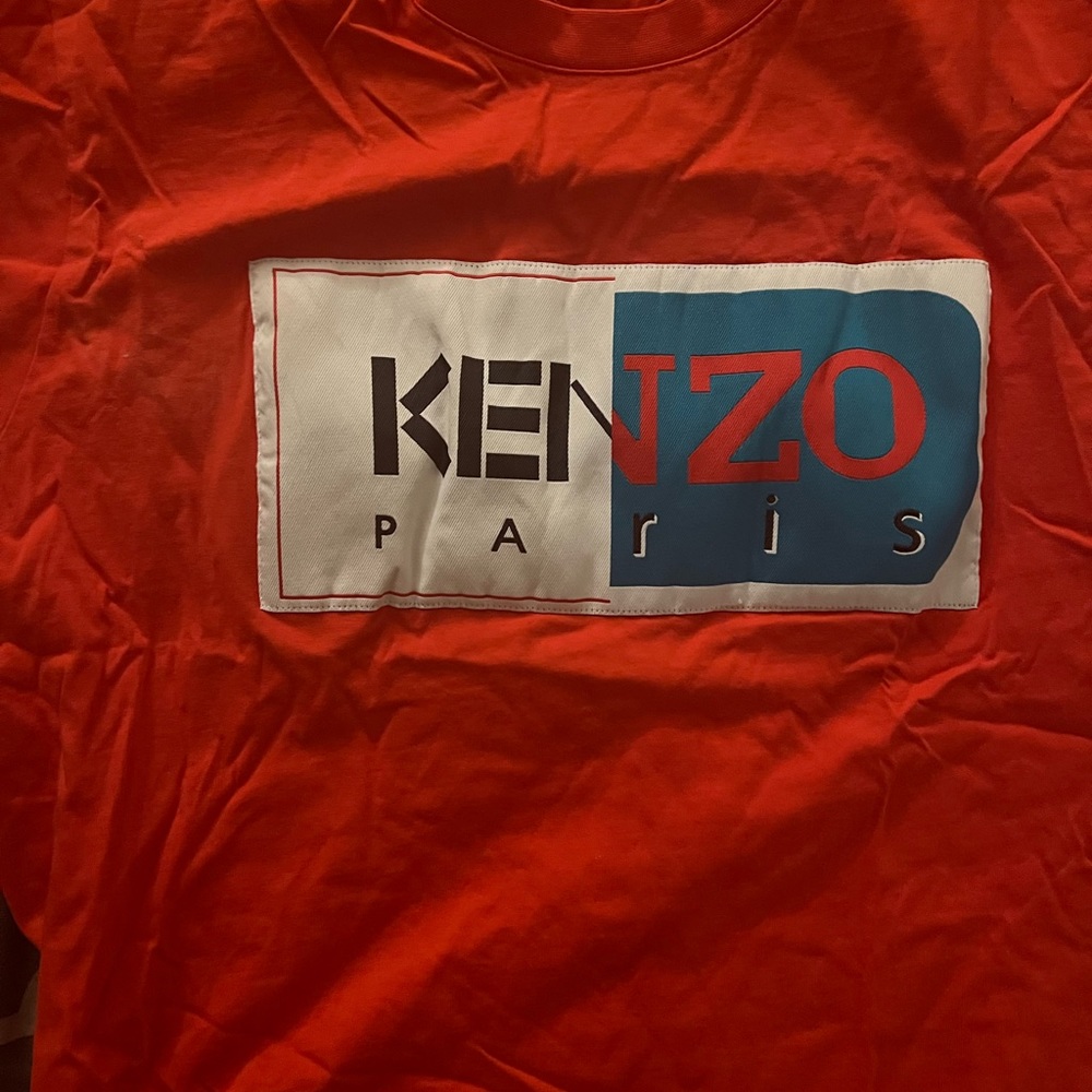 KENZO letterbox logo t-shirt in red